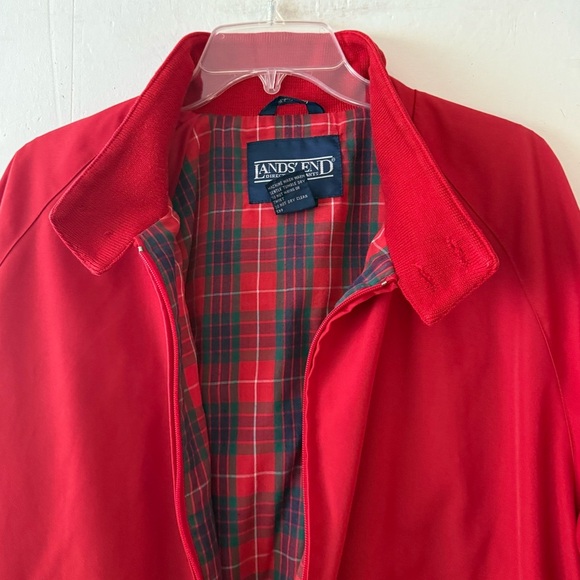 Vintage Lands’ End Red Barracuda Harrington Jacket Size Large - Picture 5 of 11